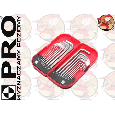 Zestaw kluczy torx i hex z kulką WT-18-HKTOK PRO nr. 3-01-22-WT-006